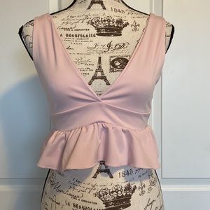 VESTIDOS RUFFLE HEM CROP TOP